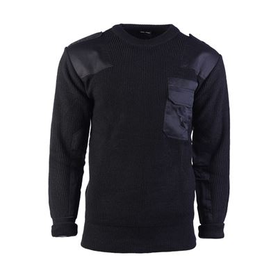 Maglione BW ACRYL con tasca NERO