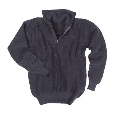 Maglione TROYER ACRYL con colletto BLU