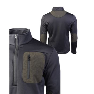 Felpa THERMO-FLEECE ¾ ZIP NERA MIL-TEC® 10817002 2