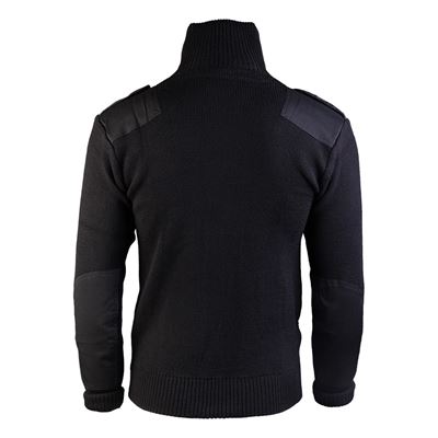 Maglione di lana con zip lunga e tasca NERO MIL-TEC® 10820002 2