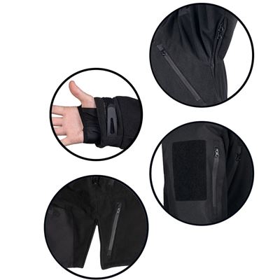 Giacca in pile con membrana TPU PLUS NERA MIL-TEC® 10855602 2