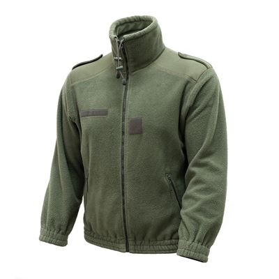 Giacca francese in pile VERDE originale usata