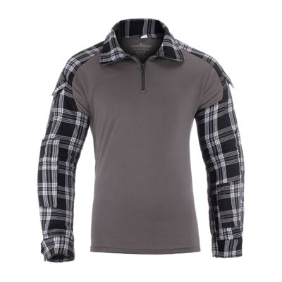 Camicia tattica in flanella NERA