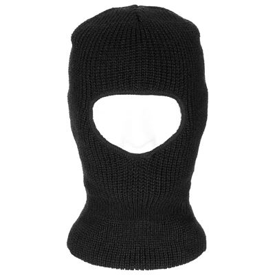 Cappuccio lavorato a maglia con un'apertura NERO