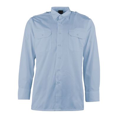 Camicia SERVIS a maniche lunghe con bottoni BLU CHIARO