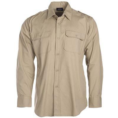 Camicia TROPICAL con bottoni KHAKI