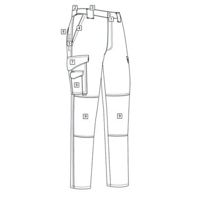 Pantaloni da donna 24-7 TACTICAL rip-stop NERI TRU-SPEC 24-7 10960 2