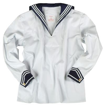 Camicia BW MARINE con colletto BIANCO