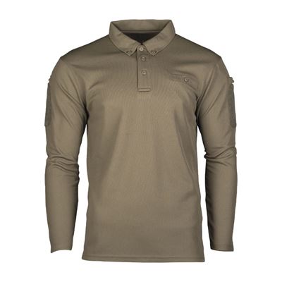 Maglietta/polo TACTICAL QUICK DRY manica lunga VERDE