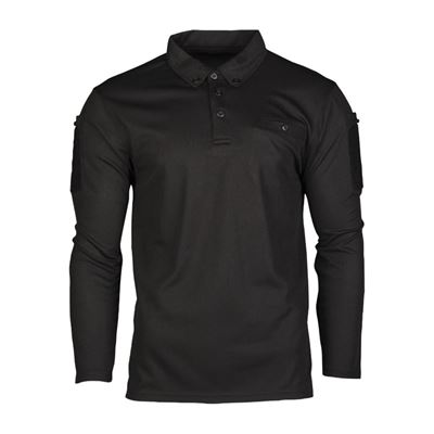 Maglietta/polo TACTICAL QUICK DRY manica lunga NERO