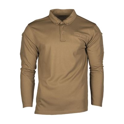 Maglietta/polo TACTICAL QUICK DRY manica lunga COYOTE
