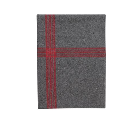 Coperta di lana a righe GRIGIA/ROSSA ROTHCO 1096 4