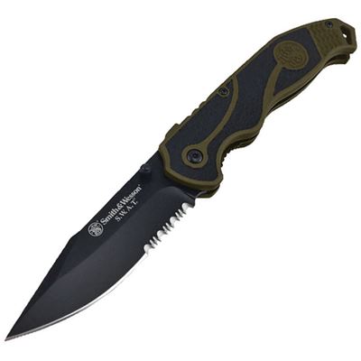 Coltello pieghevole 1100058 lama combinata