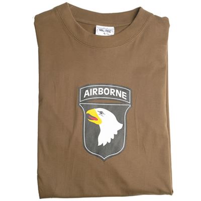 Maglietta a maniche corte con logo 101 AIRBORNE VERDE