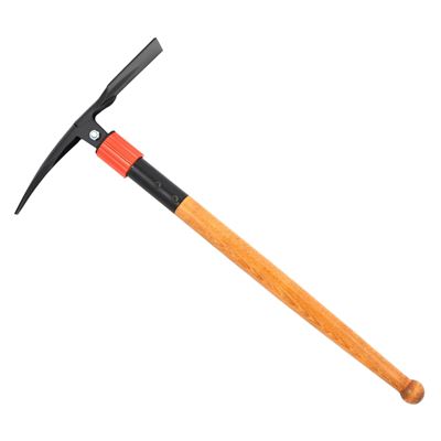 Piccone pieghevole con manico in legno