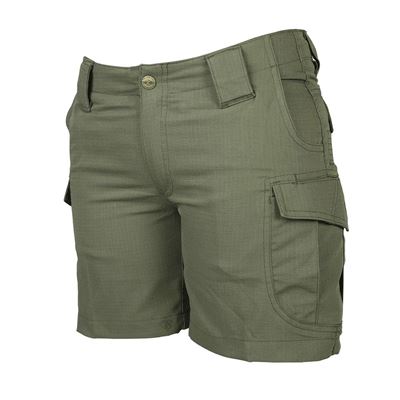 Pantaloncini da donna 24-7 ASCENT micro rip-stop VERDI