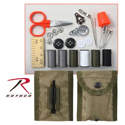 Set da cucito - forbici, filo, ditale, bottoni, in astuccio ROTHCO 1121 3