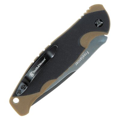 Coltello pieghevole FREELANCER lama liscia NERO-MARRONE Smith & Wesson® 1122570 2