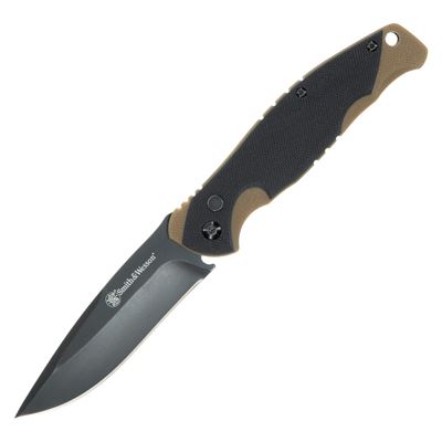 Coltello pieghevole FREELANCER lama liscia NERO-MARRONE