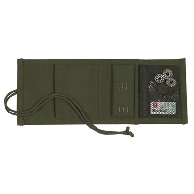 Set da cucito - forbici, filo, spilli, in astuccio VERDE