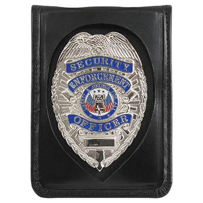 Custodia per distintivo, tessera identificativa e carte in pelle NERO ROTHCO 1139 3