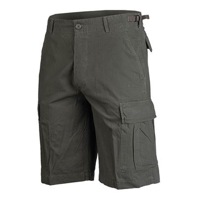 Pantaloncini US tipo BDU rip-stop prelavati VERDI