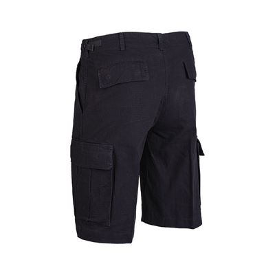 Pantaloncini US tipo BDU rip-stop prelavati NERI MIL-TEC® 11402002 2