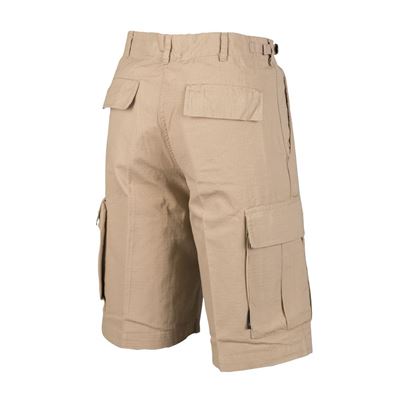Pantaloncini US tipo BDU rip-stop prelavati KHAKI MIL-TEC® 11402004 2