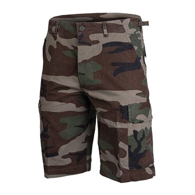 Pantaloncini US tipo BDU rip-stop prelavati WOODLAND