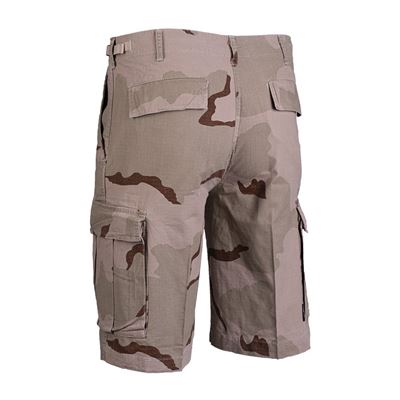 Pantaloncini US tipo BDU rip-stop prelavati 3-COL DESERT MIL-TEC® 11402060 2