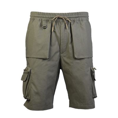 Pantaloncini URBAN EXPLORER in cotone rip-stop VERDI