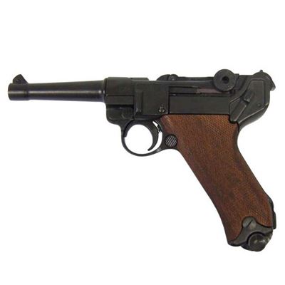 Pistola Parabellum Luger P08 in legno - replica decorativa