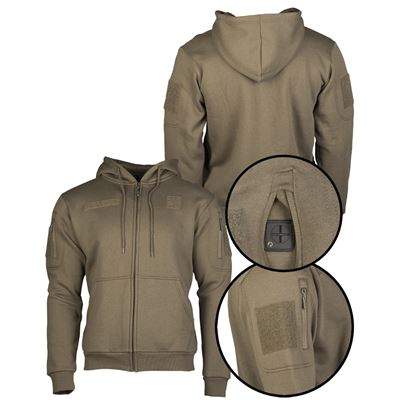 Felpa TACTICAL con zip RANGER GREEN MIL-TEC® 11472012 2