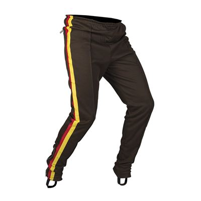 Pantaloni sportivi con strisce NVA/DDR - ASV MARRONE