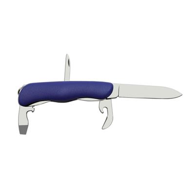 Coltello 4/CK pieghevole con sicura INOX manico in PLASTICA BLU MIKOV 115-NH-4-CK 5
