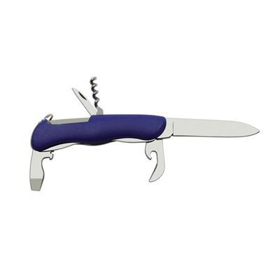 Coltello 5/AK pieghevole con sicura INOX impugnatura PLASTICA BLU MIKOV 115-NH-5-AK 5