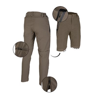 Pantaloni PERFORMANCE staccabili ZIP-OFF RANGER GREEN MIL-TEC® 11509012 2