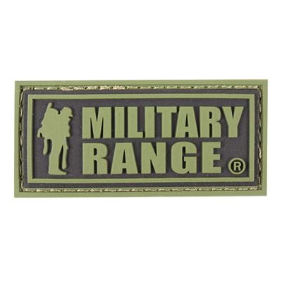 Toppa MILITARY RANGE grande scritta VERDE