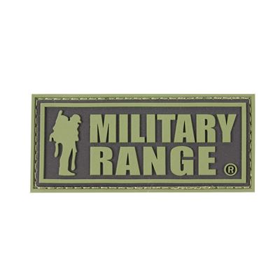 Toppa MILITARY RANGE piccola scritta VERDE