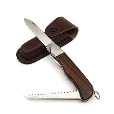 Coltello 2AK/KP pieghevole HIKER con sicura INOX manico in LEGNO MIKOV 116-ND-2AK-KP 3