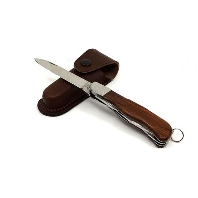 Coltello 5BK/KP pieghevole HIKER con sicura INOX manico in LEGNO MIKOV 116-ND-5BK-KP 3
