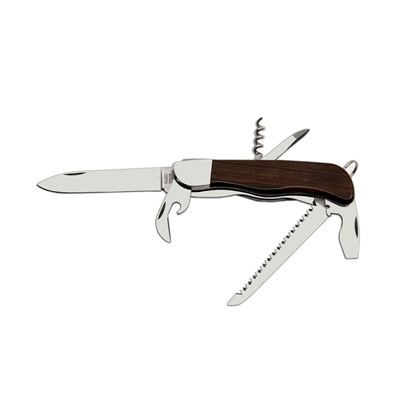 Coltello 6AK/KP pieghevole HIKER con sicura INOX manico in LEGNO