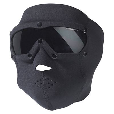 Maschera con occhiali SWAT PRO neoprene NERO