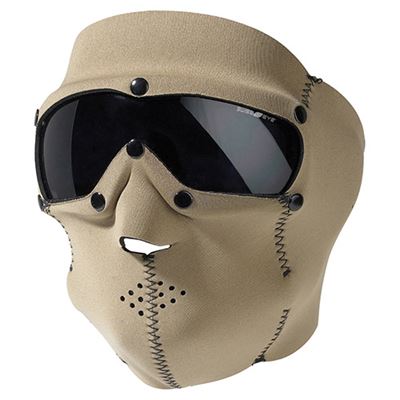 Maschera con occhiali SWAT PRO neoprene KHAKI