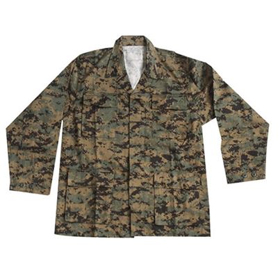 Camicia US tipo BDU POLY DIGITAL WOODLAND