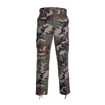 Pantaloni US BDU da campo prelavati rip-stop WOODLAND