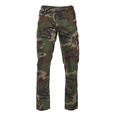Pantaloni US BDU SLIM FIT da campo rip-stop WOODLAND