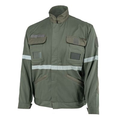 Giacca per meccanico aeronautico FRANCESE strisce riflettenti VERDE