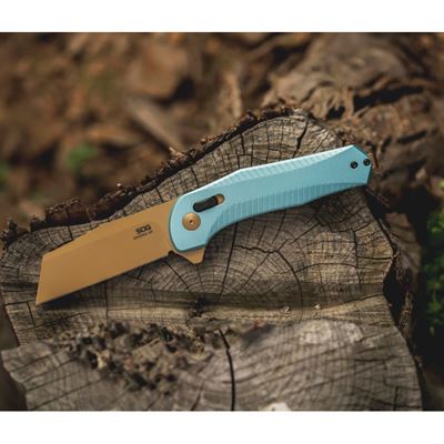Coltello pieghevole DIVERGE XR lama liscia BLU SOG 12-02-02-43 5