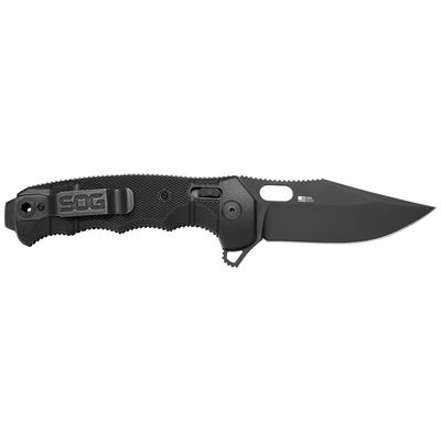 Coltello pieghevole SEAL XR lama liscia NERO SOG 12-21-02-57 3